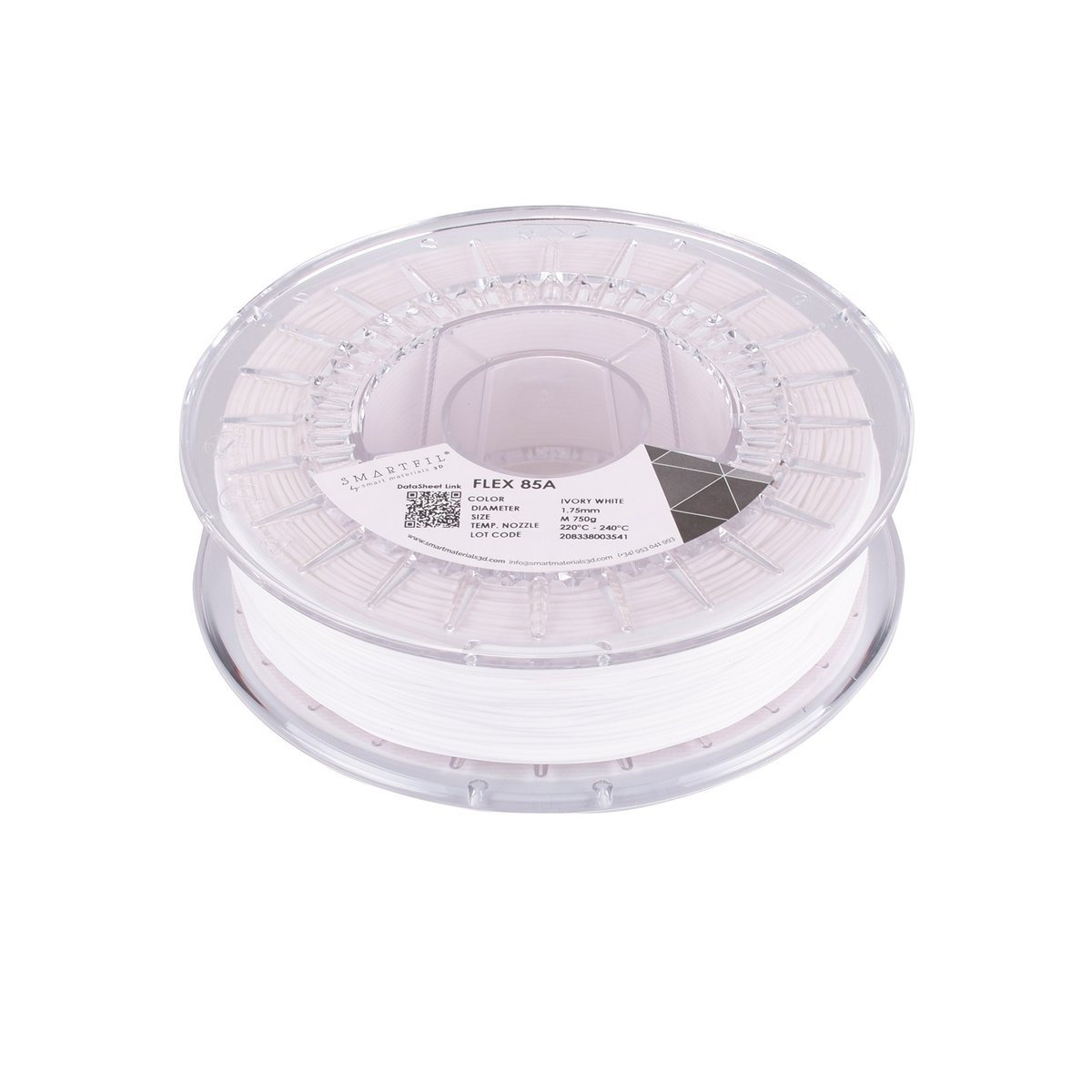 Smartfil Flex 85A Filament Fildişi Beyaz - 1 kg 1.75mm