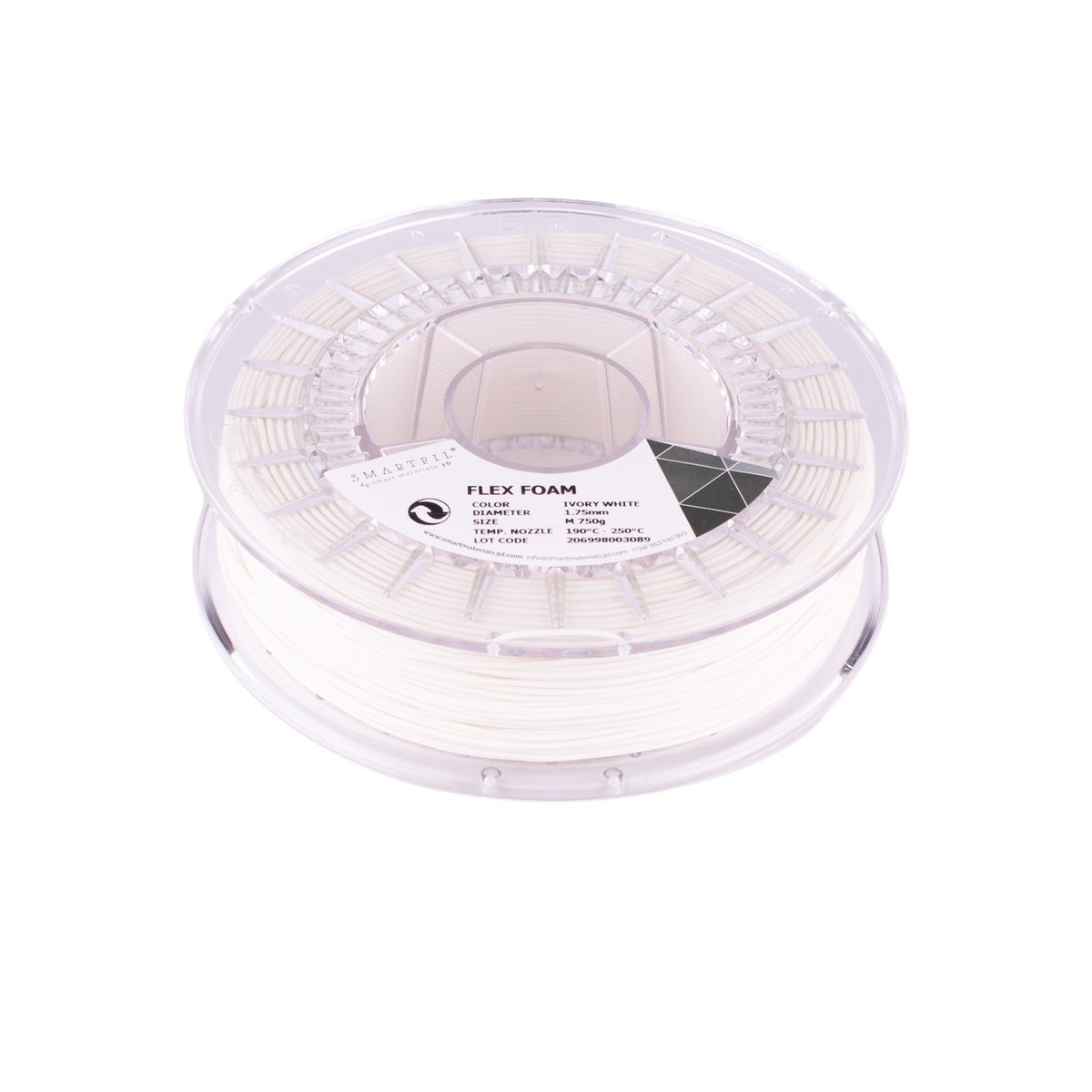 Smartfil Flex Foam Filament Fildişi Beyaz - 750 g 1.75mm