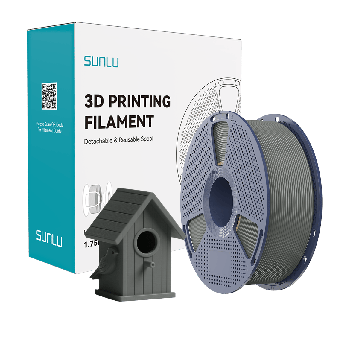 Sunlu ASA Filament Gri - 1 kg 1.75mm
