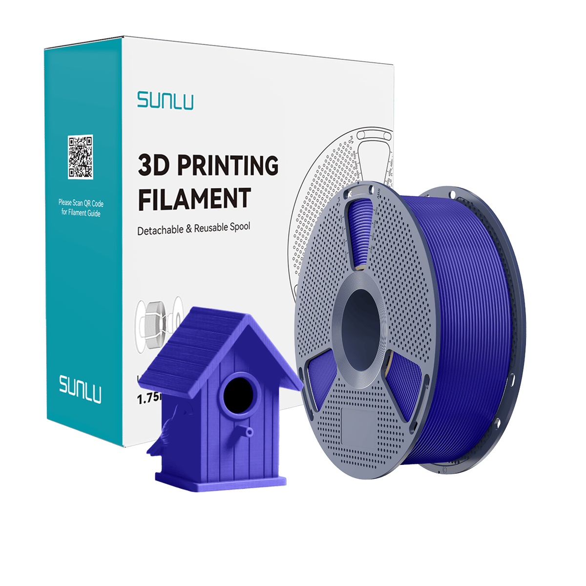 Sunlu ASA Filament Klein Mavi - 1 kg 1.75mm