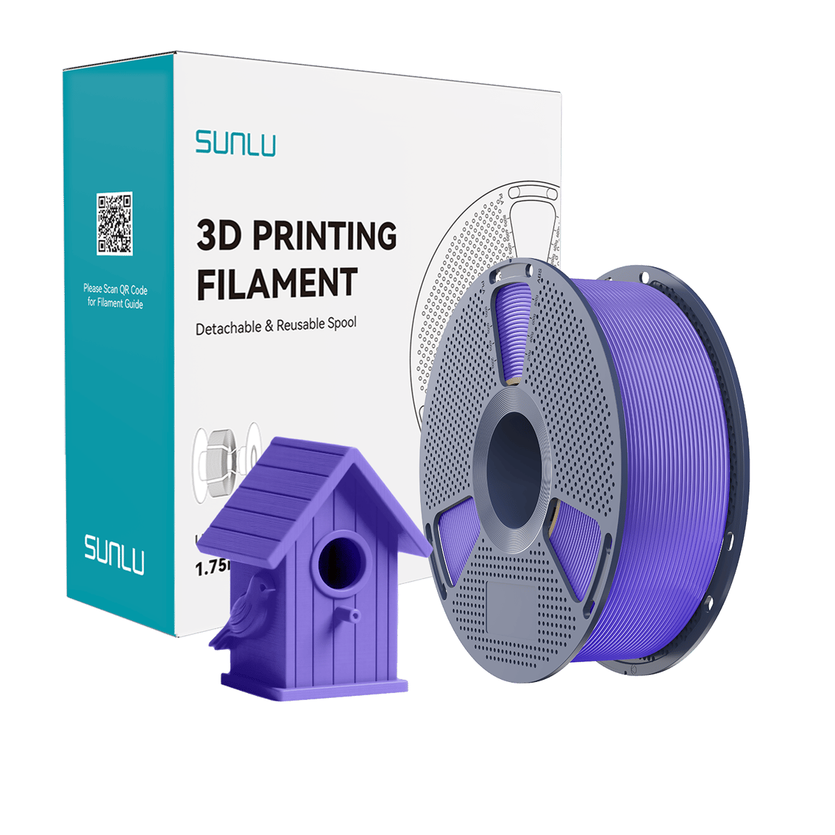 Sunlu ASA Filament Lavanta Mor - 1 kg 1.75mm