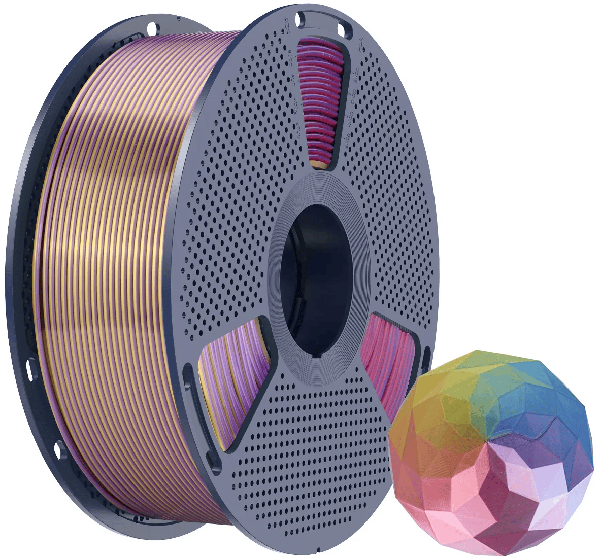 Sunlu Silk PLA+ 4 Renk Altın–Mor–Kırmızı–Mavi - 1kg 1.75mm