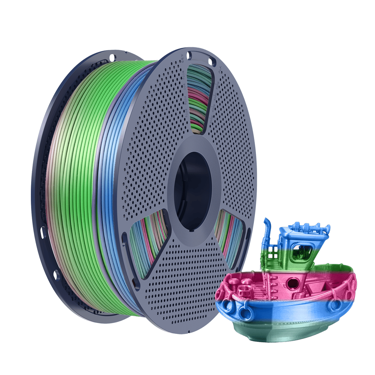 Sunlu Silk PLA+ Filament Gökkuşağı 06 - 1 kg 1.75mm