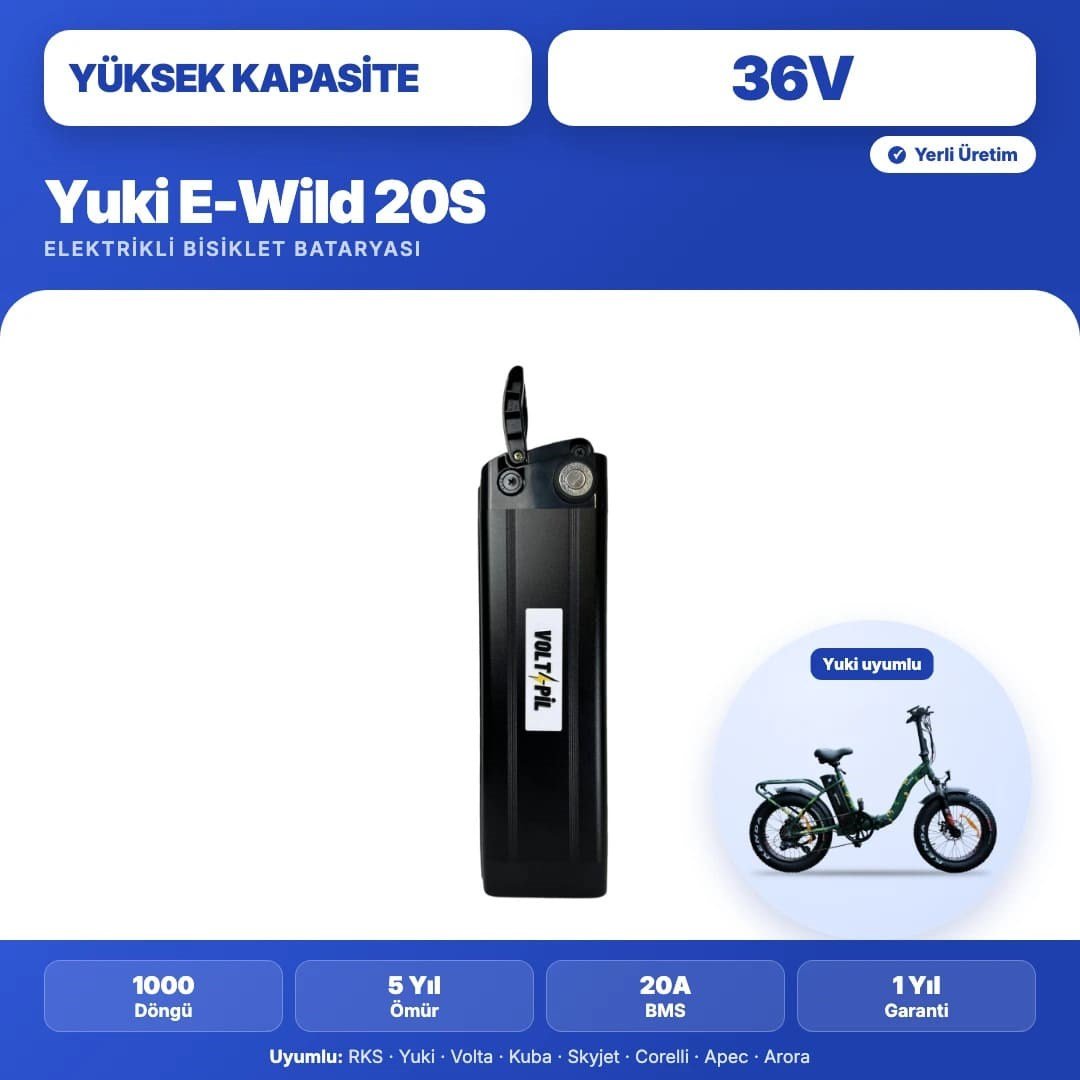 Yuki E-Wild 20S Batarya