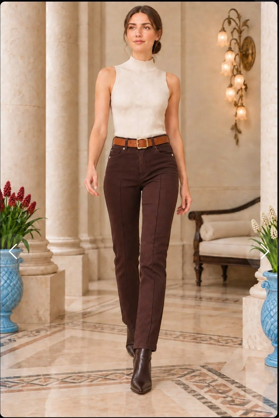 Önü Çımalı Kot Pantolon 7194 