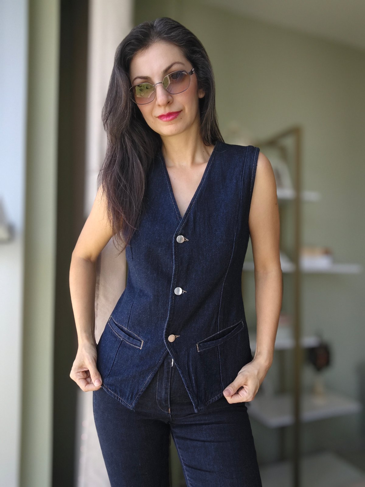 Orijinal Marka Denim Yelek