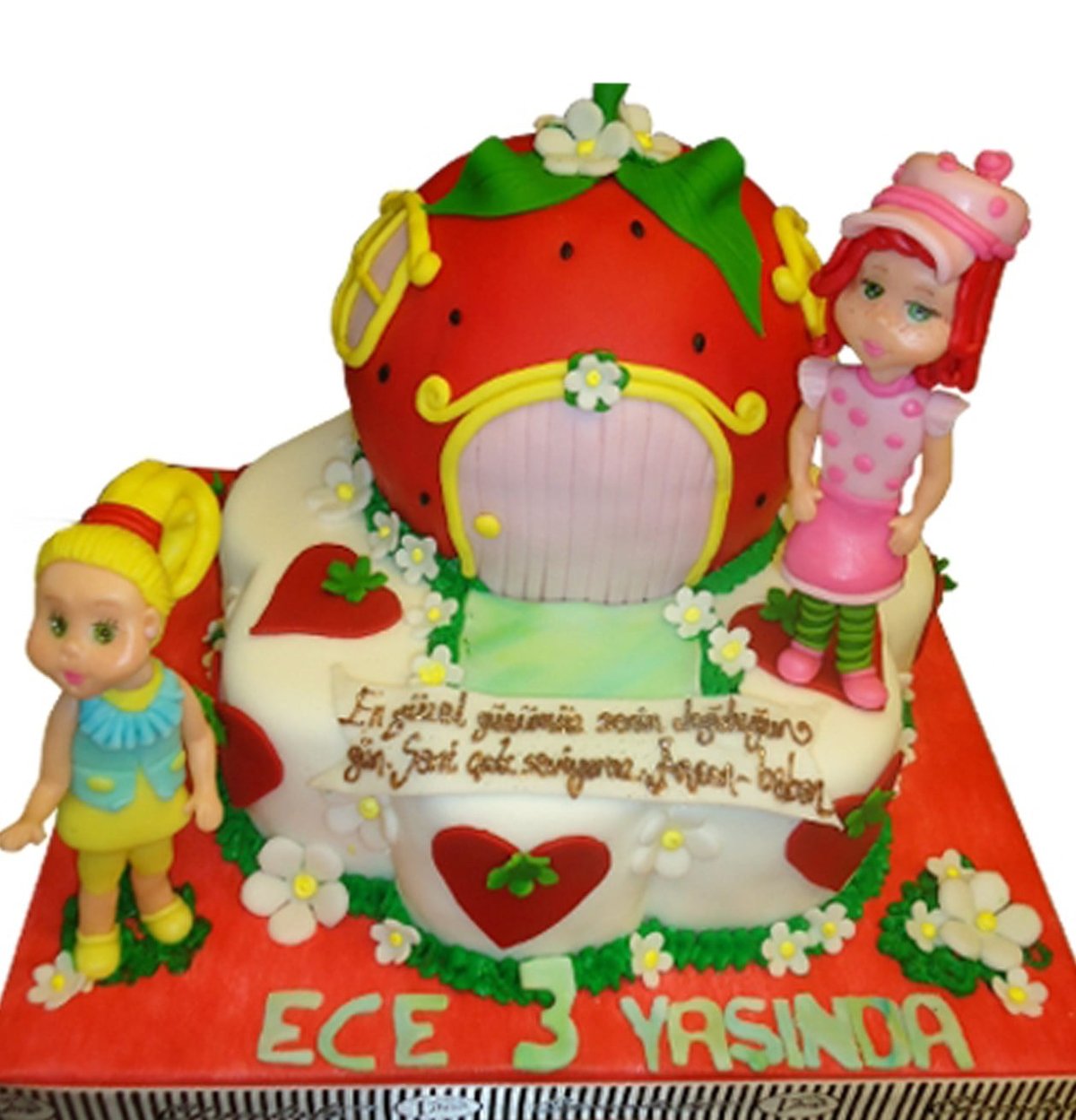 Çilek Kız Pasta