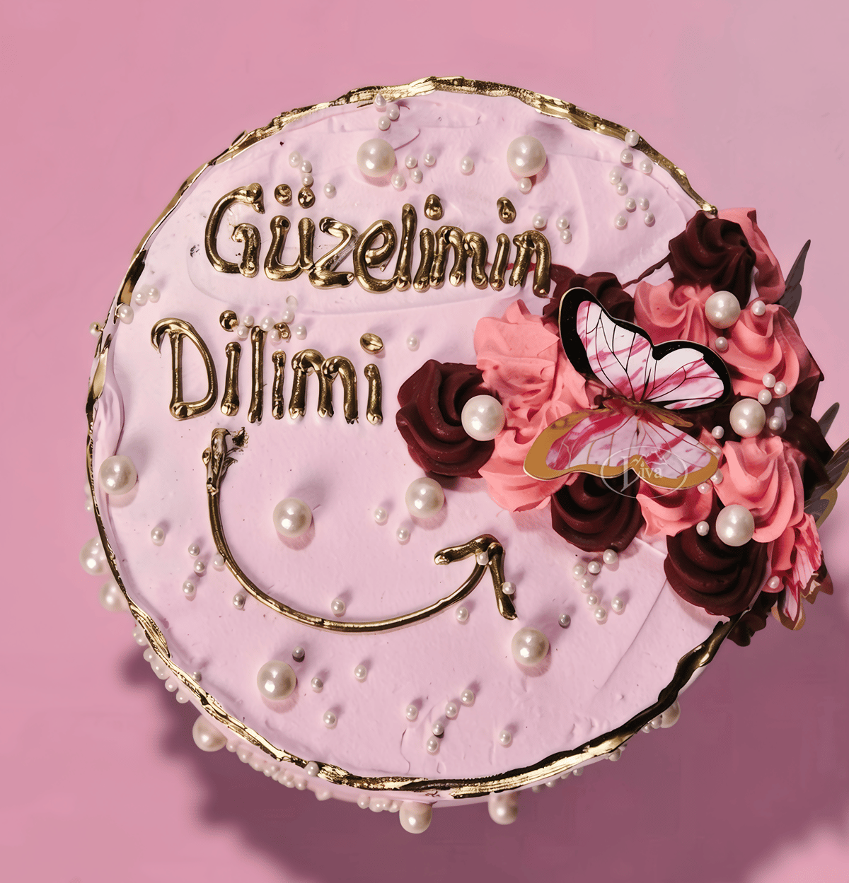 Güzelimin Dilimi Yazılı Pasta