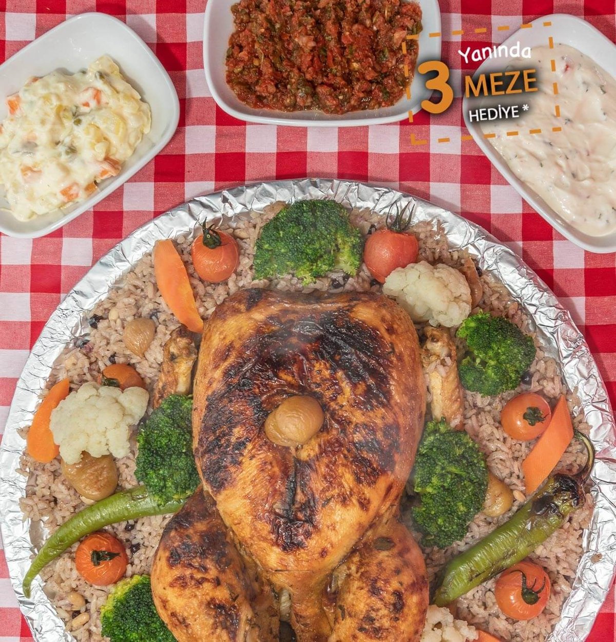 Kestaneli İç Pilavlı Tavuk Dolma