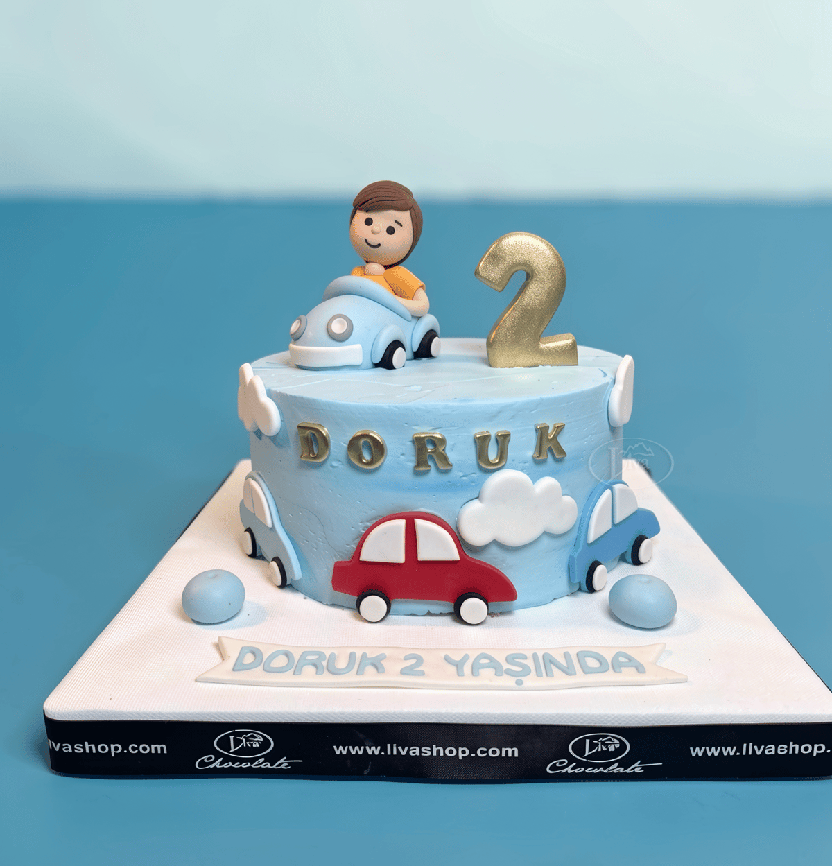 Küçük Şöförün Yolculuğu Özel Pasta