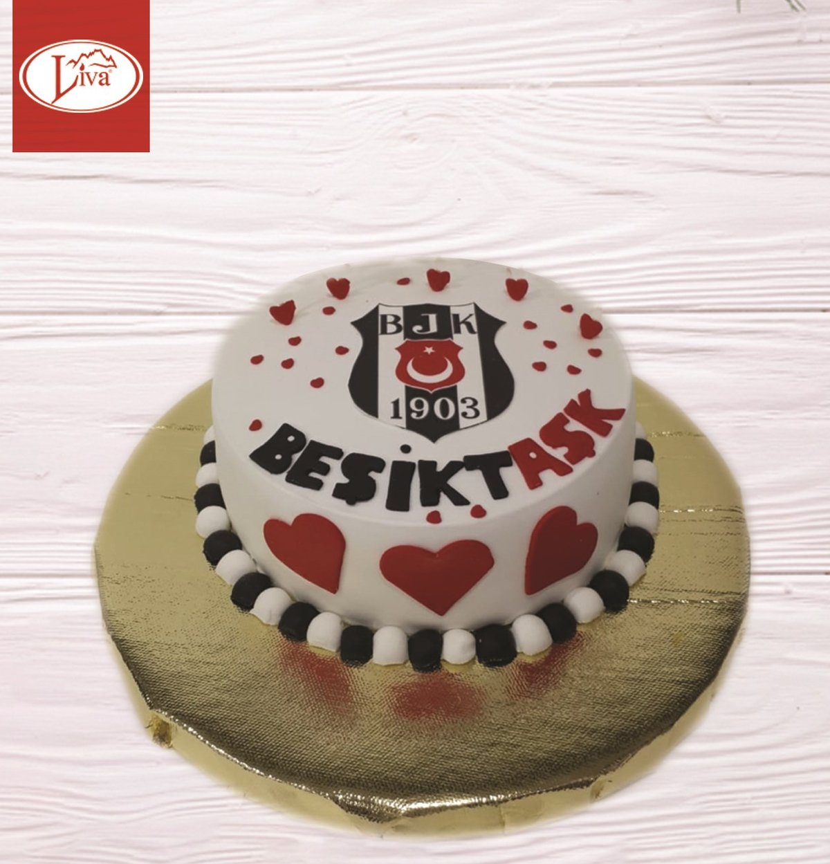 Liva Beşiktaş Aşkı Özel Pasta