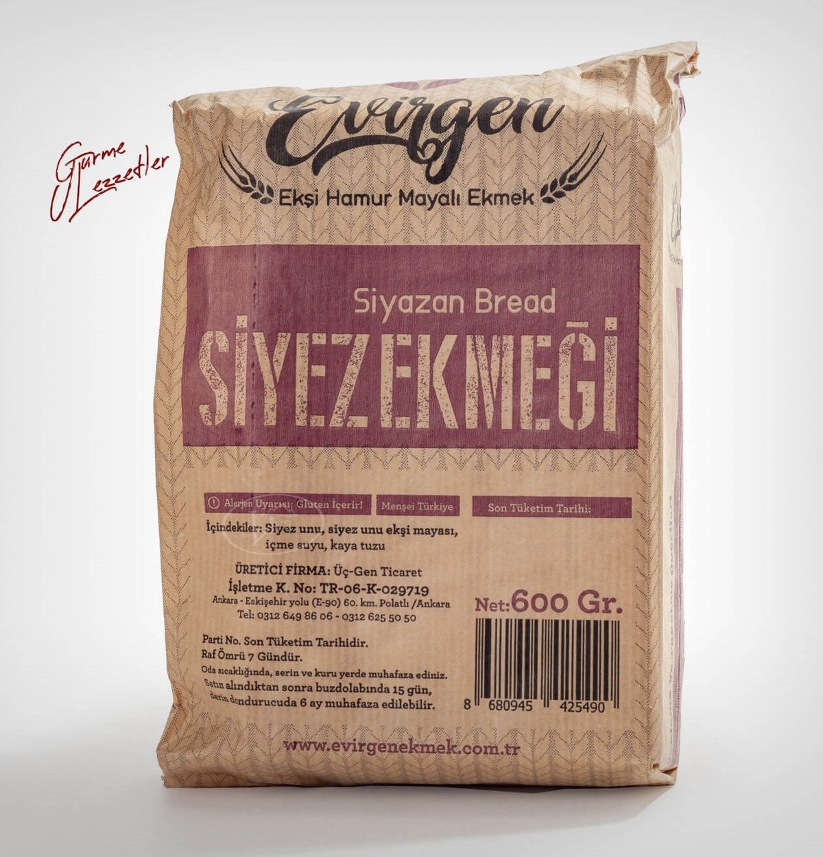 Liva Gurme Siyez Ekmeği 600 Gr