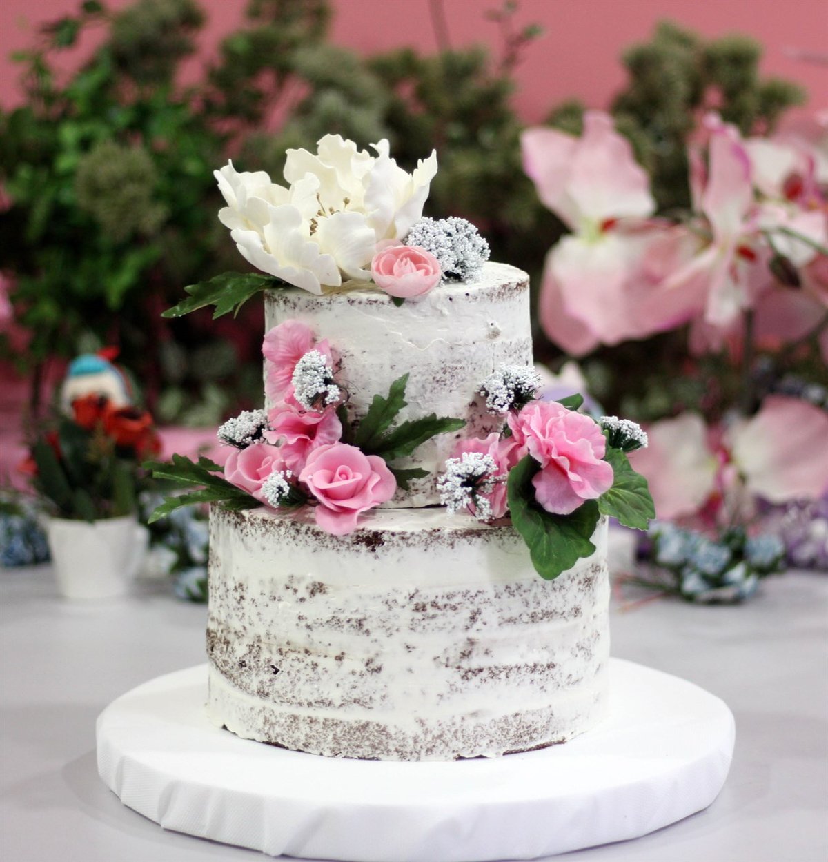 Liva Pembe Gül Naked Cake