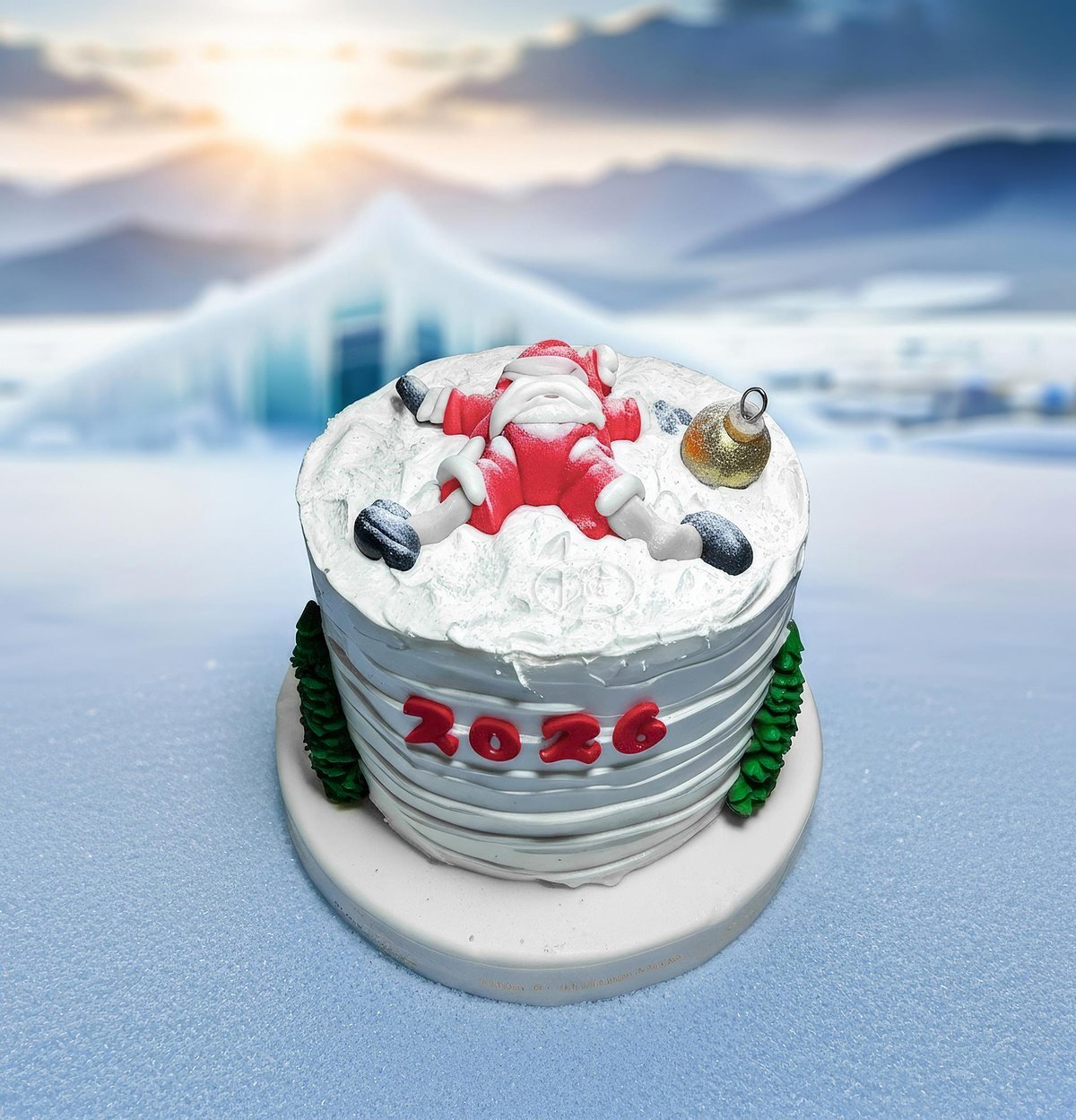 Liva Yılbaşı Düşen Noel Baba Özel Pasta