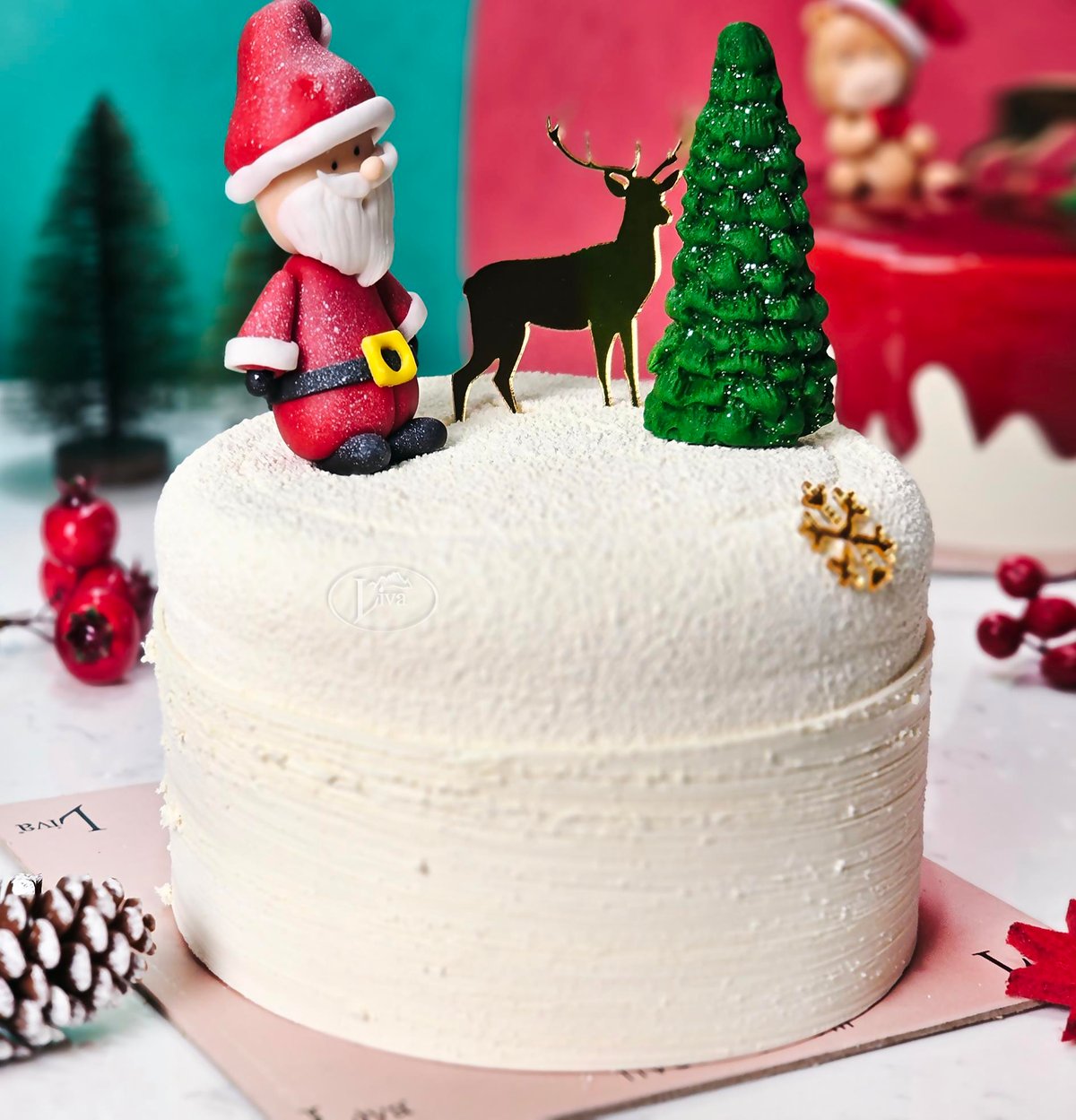 Liva Yılbaşı Noel Baba Ormanda Özel Pasta