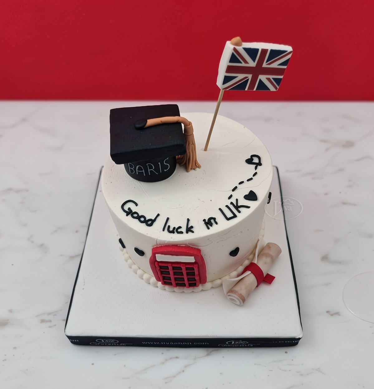 Londra Temalı Mezuniyet Özel Pasta