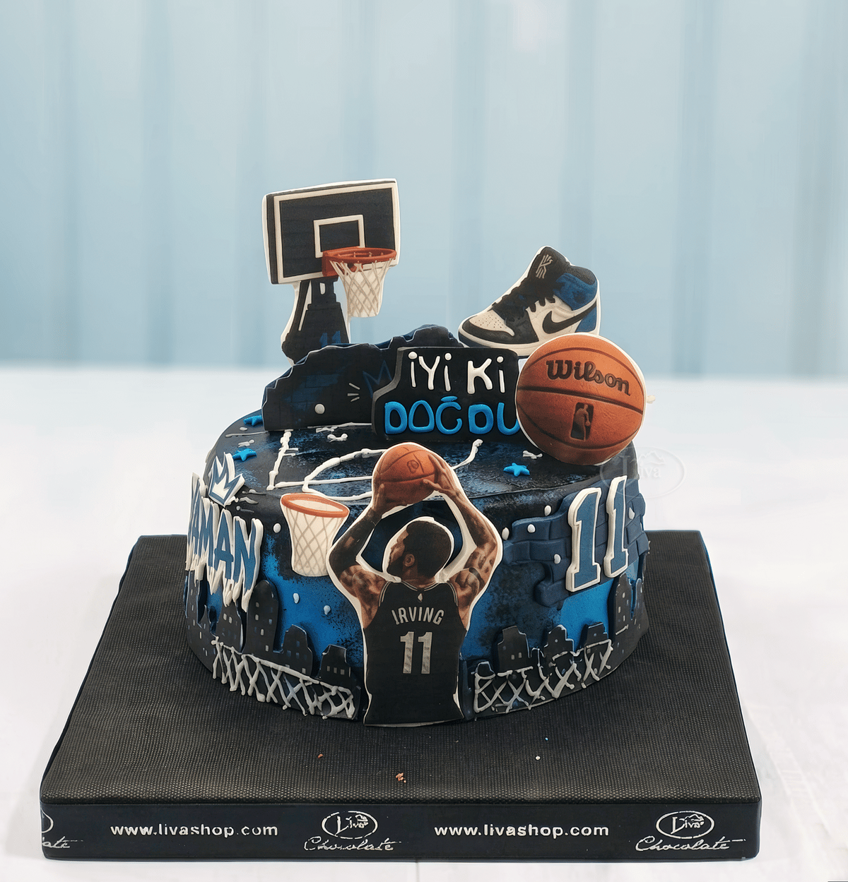 Mavi Gecede Basket Özel Pasta