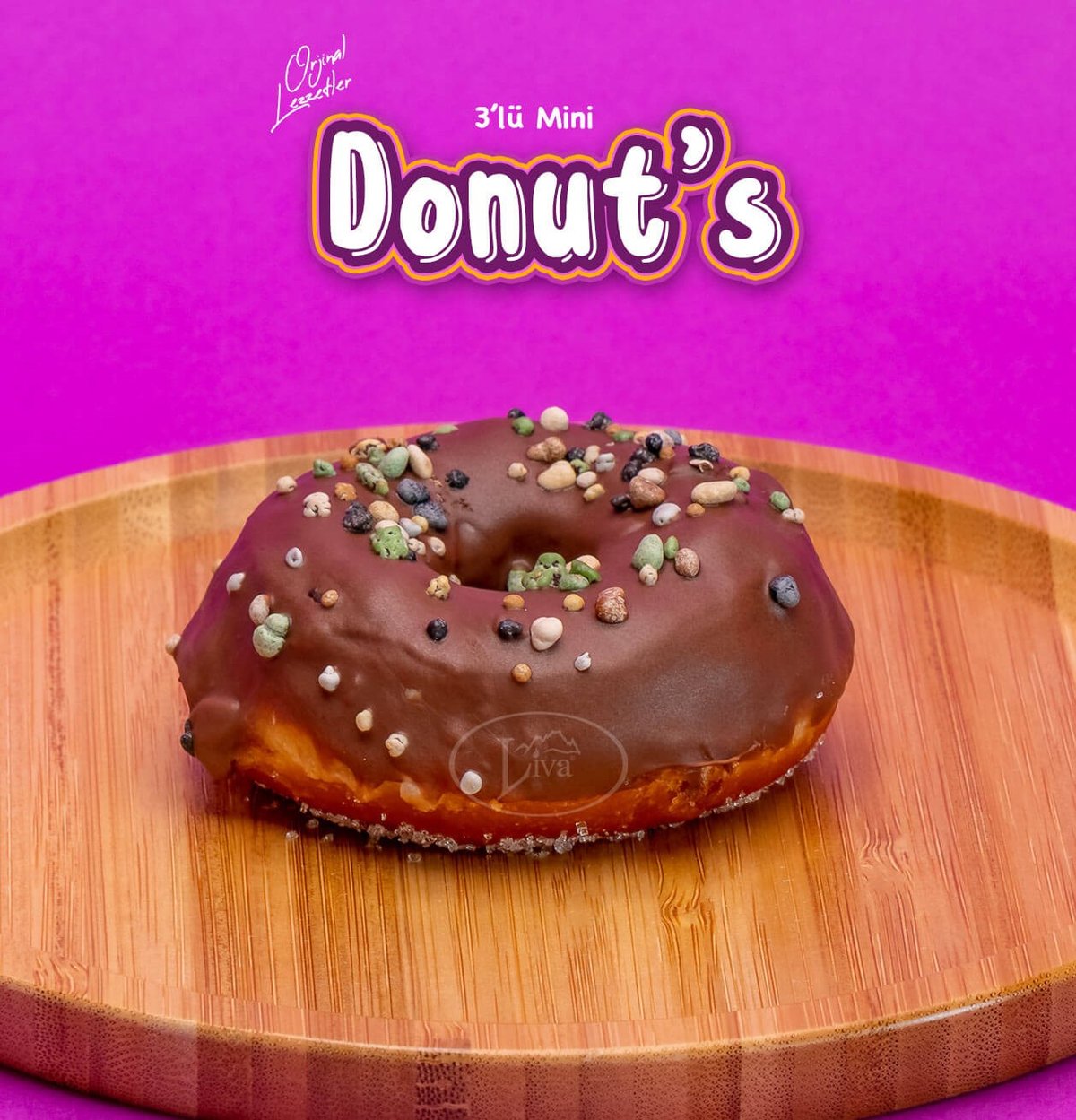 Mini Donut Çeşitleri 3'lü Paket