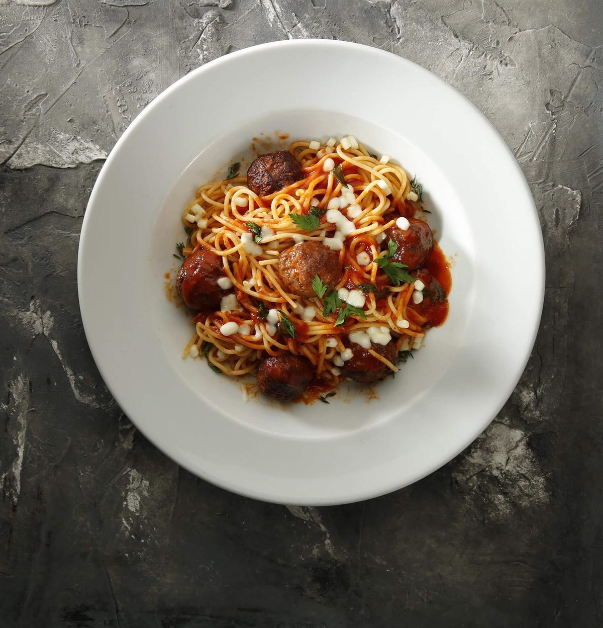 Misket Köfteli Spaghetti