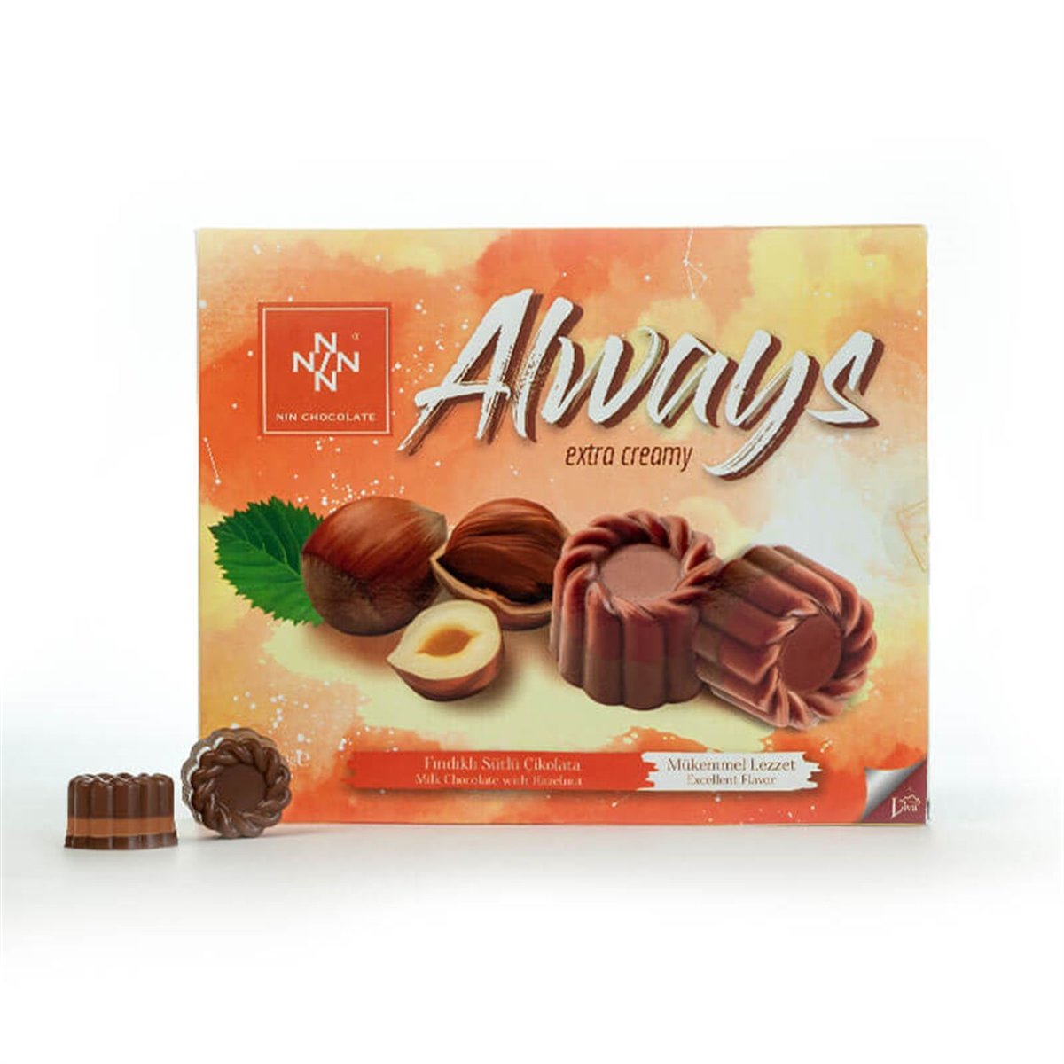 NiN Chocolate Always Fındıklı Sütlü Çikolata 