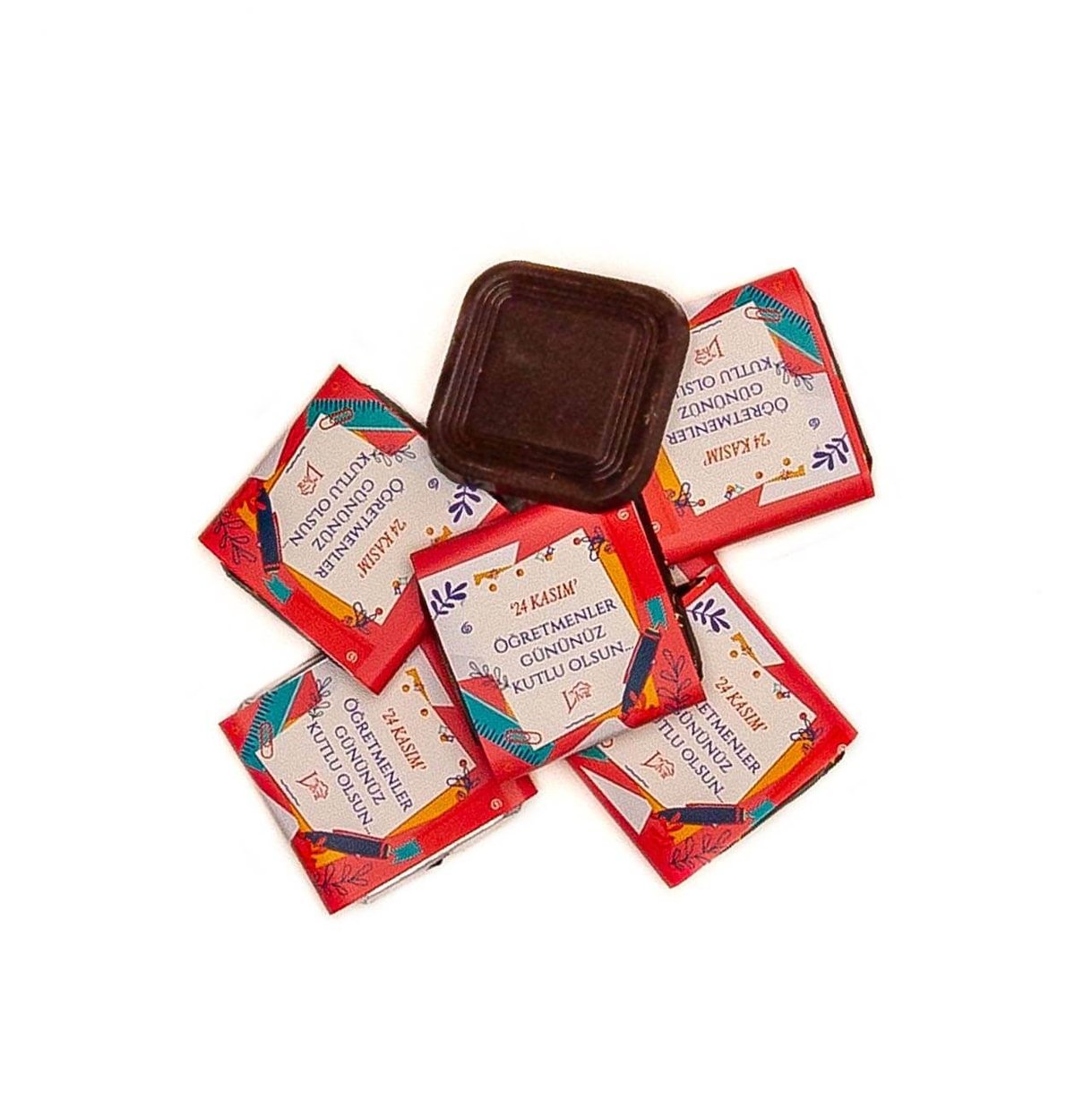 Öğretmenler Günü Sargılı Madlen Çikolata 48'li Paket