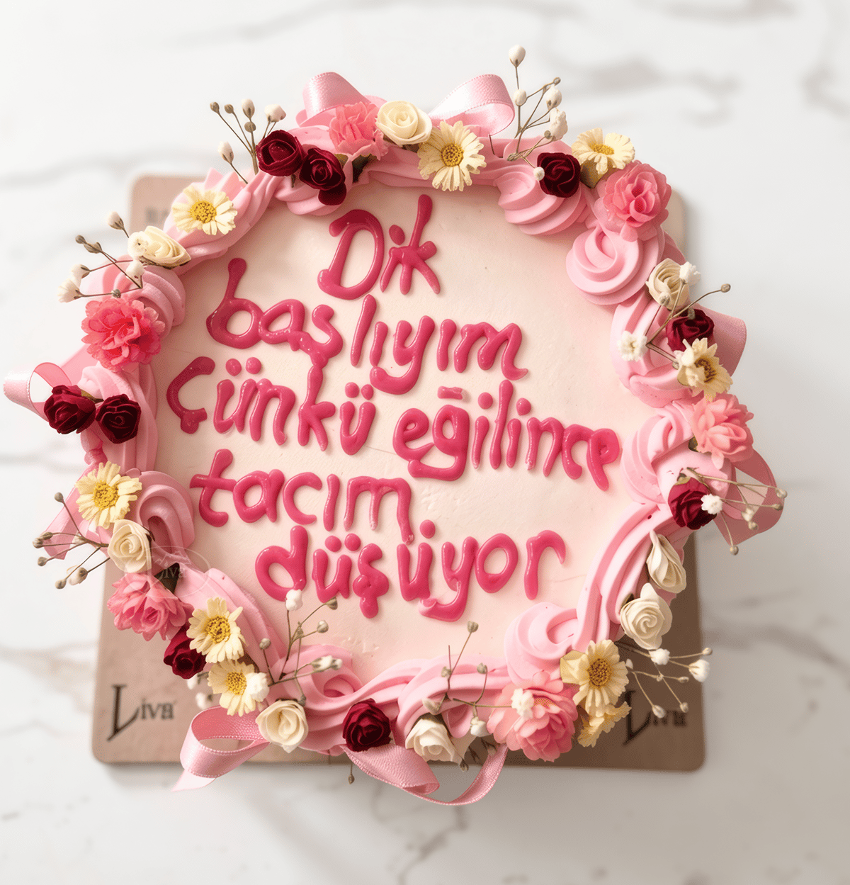 Prenses Ama Asi Yazılı Pasta