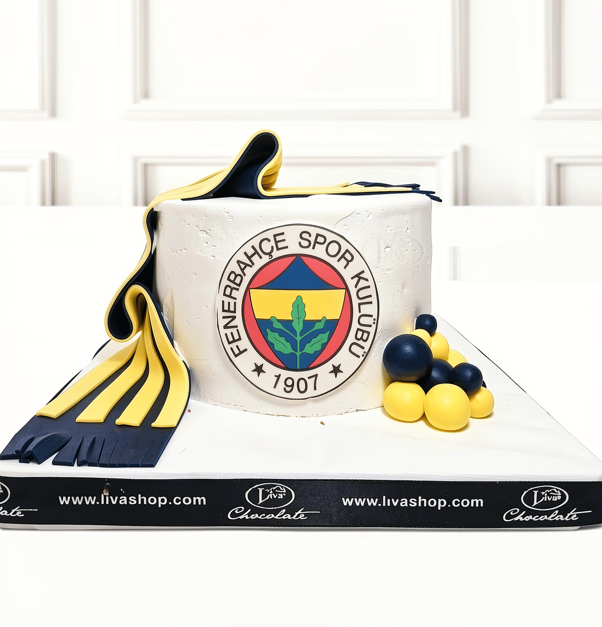 Sarı Lacivert Efsane Atkı Özel Pasta