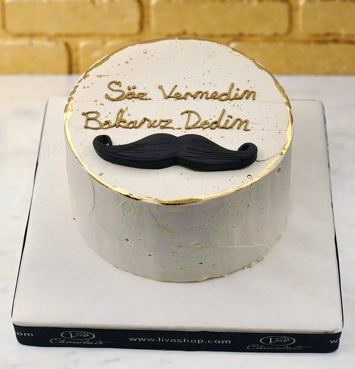 Söz Vermedim Bakarız Dedim Yazılı Pasta