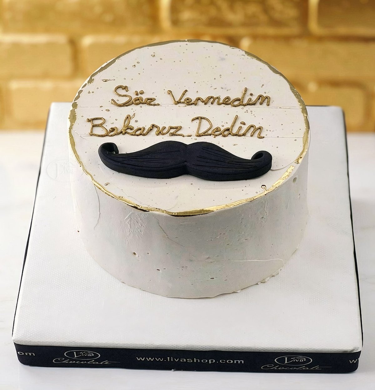 Söz Vermedim Bakarız Dedim Yazılı Pasta