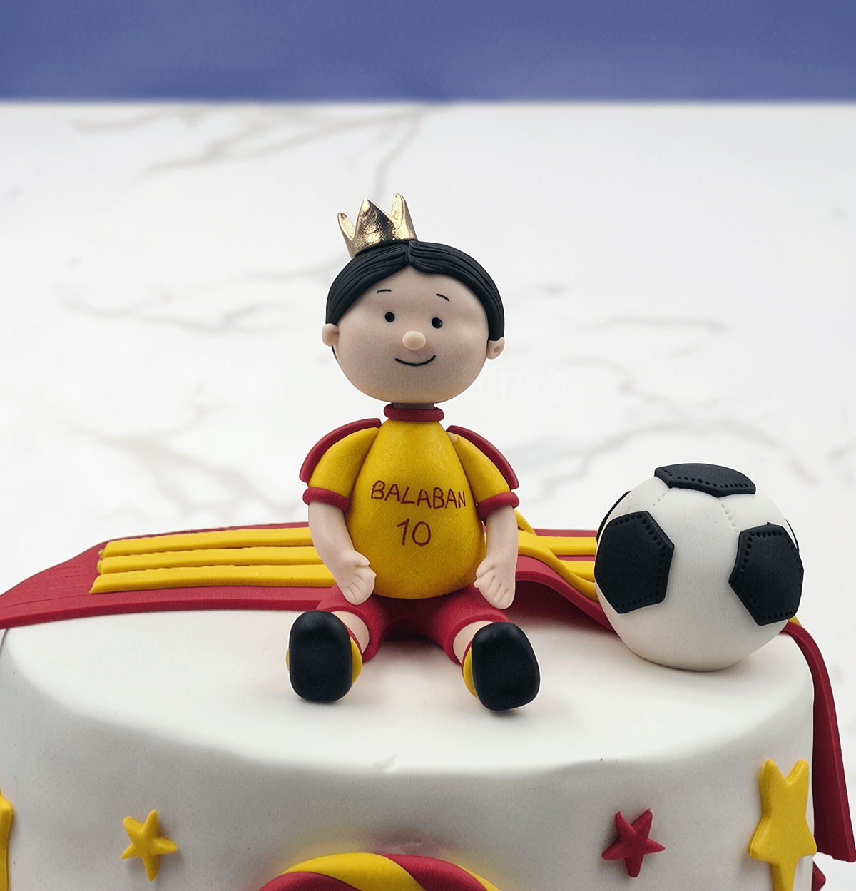 Taçlı Futbolcu Özel Pasta