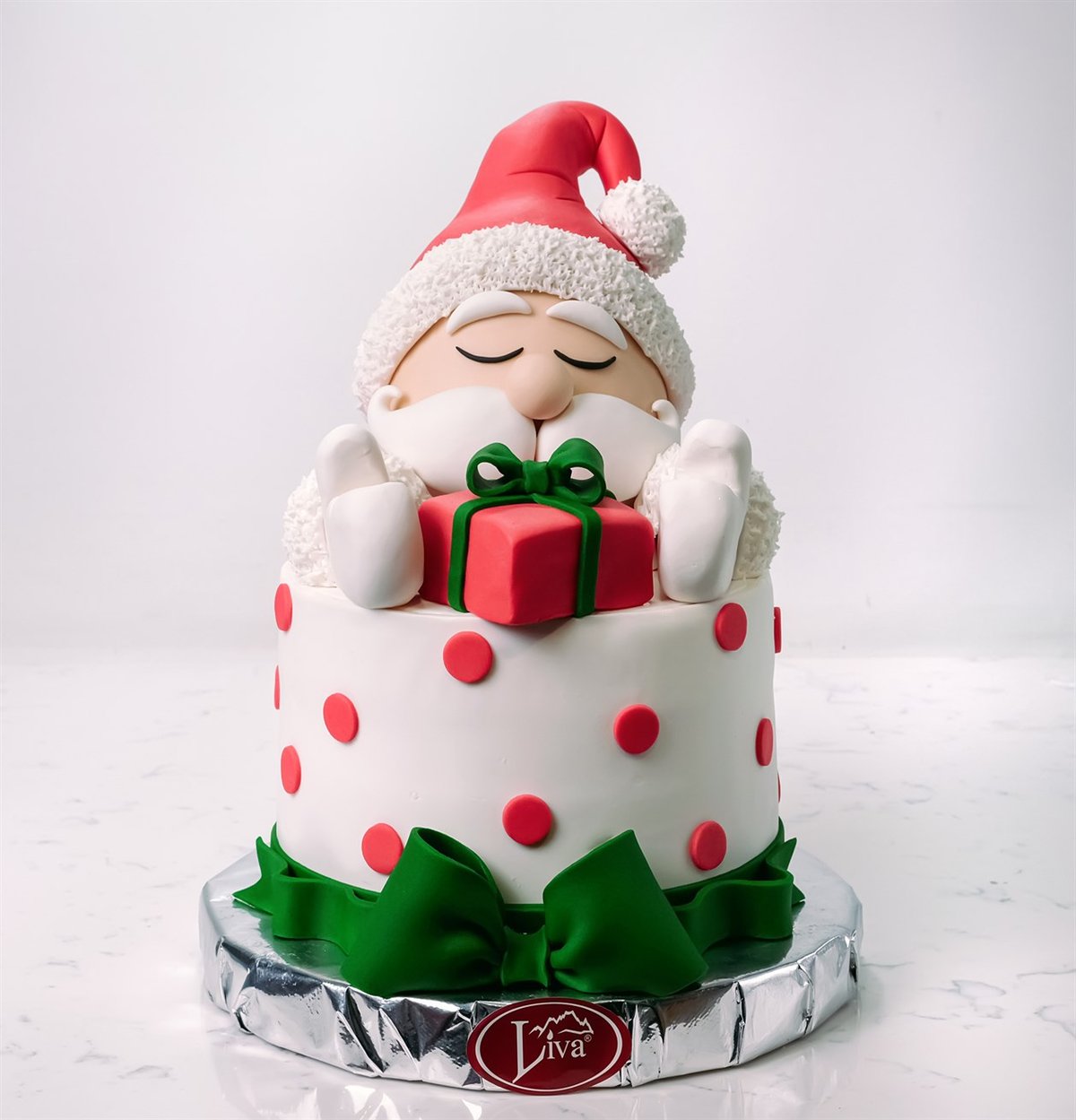 Yılbaşı Uyuyan Noel Baba Özel Pasta