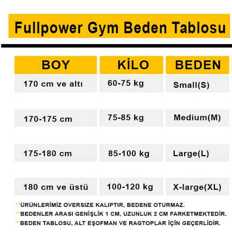 T-Shirt ve Atlet  Full Power Gym Ragtop Tişört Sarı Siyah Çizgili