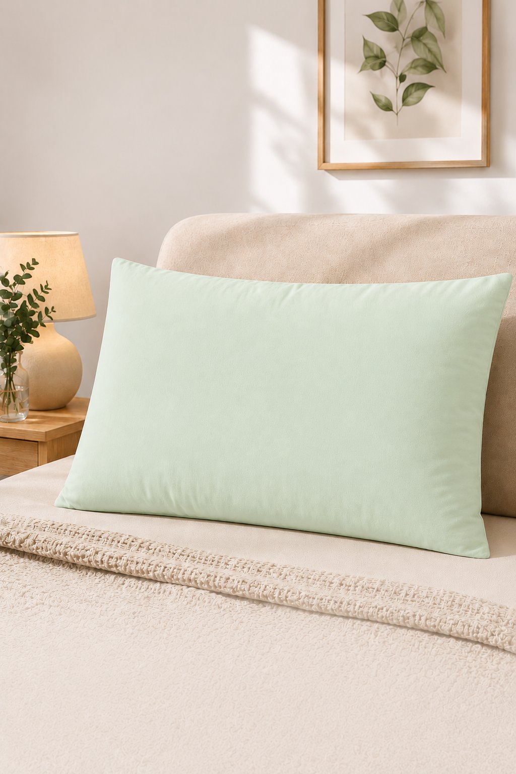 ÇetHome 50x70 cm Yeşil Yastık Koruyucu Kapaklı Kılıf