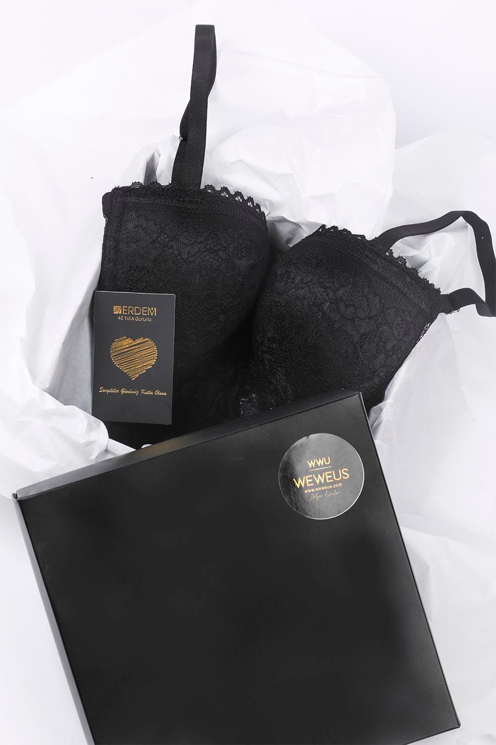 Erdem Siyah Weweus Bayan Bralet Sütyen 2325K