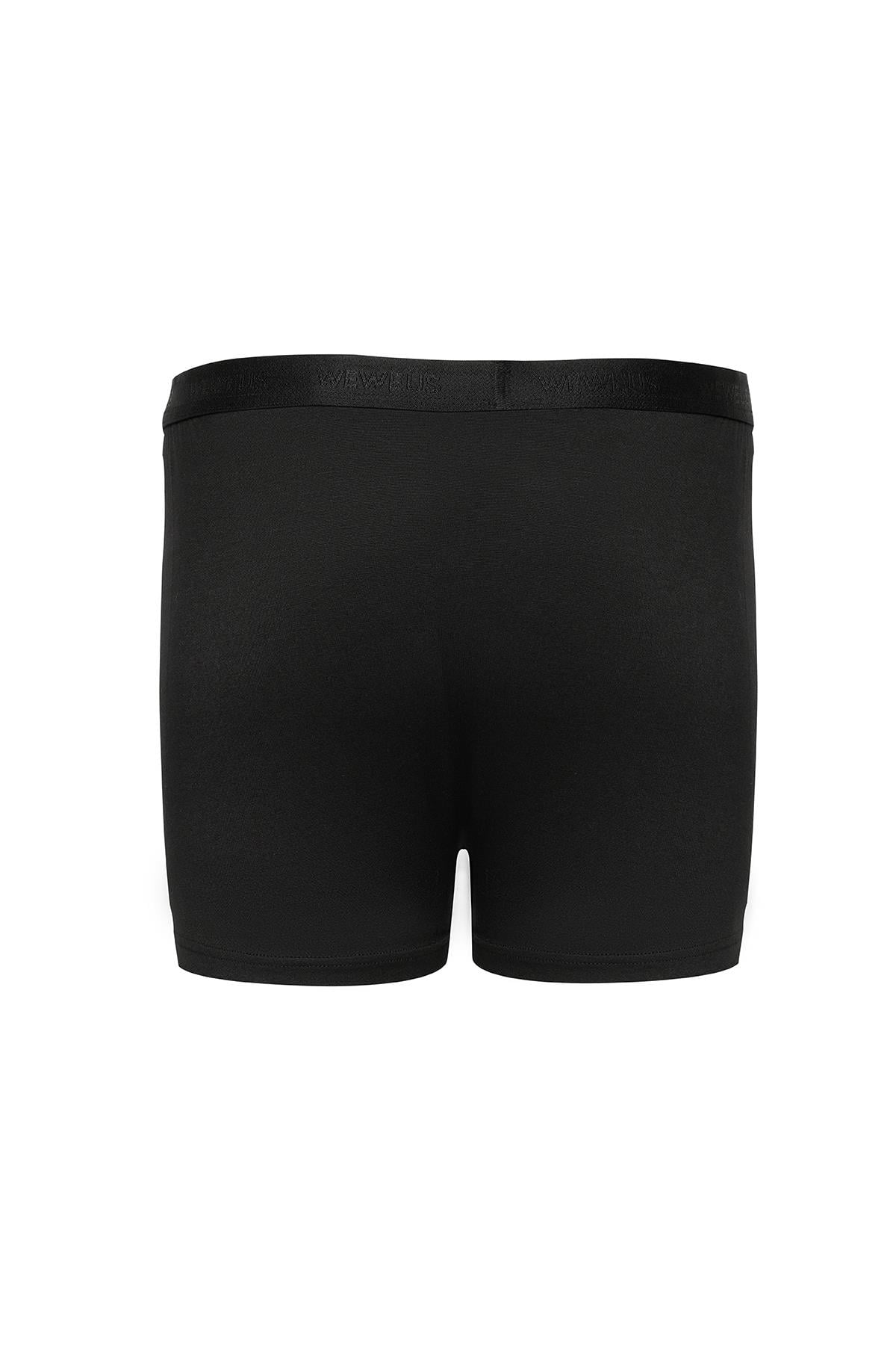 WeWeus 3'lü Siyah Micro Modal Premium Erkek Boxer