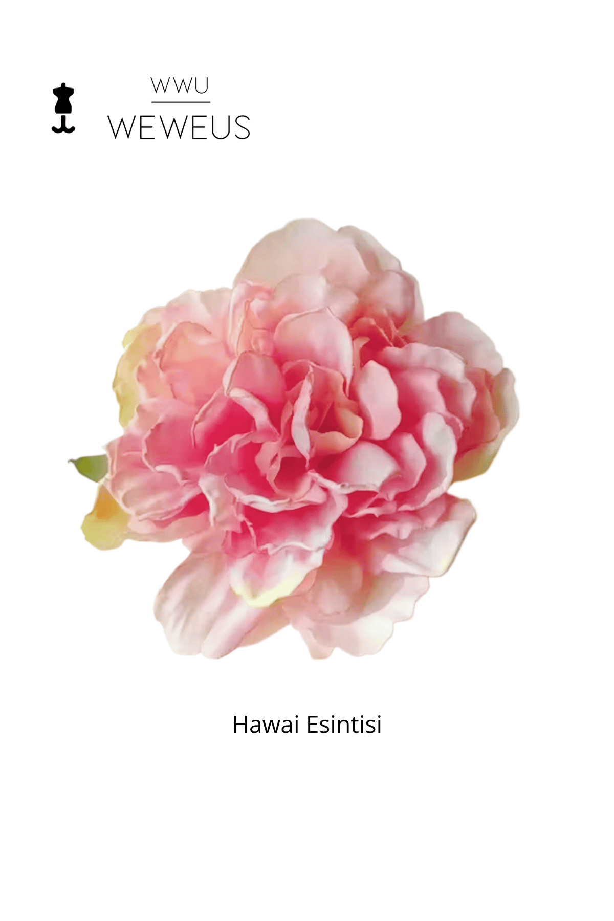 WeWeus Kadın Hawai Stili Pembe Şık Çiçek Premium Toka