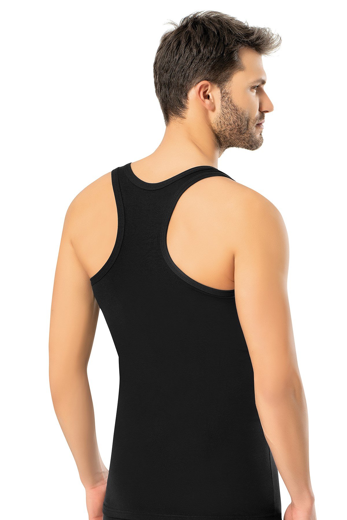 Erdem Siyah Erkek Süper İnce Doğal Bambu Sporcu Atlet 1115