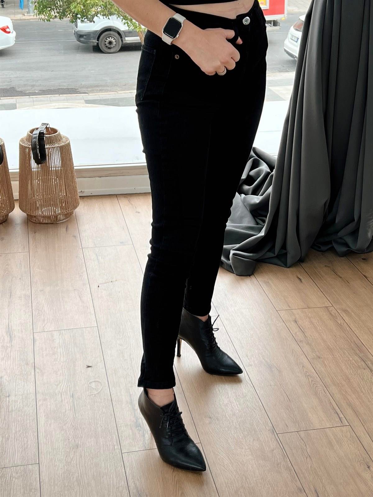 3010 YÜKSEK BEL SKINNY JEAN SİYAH