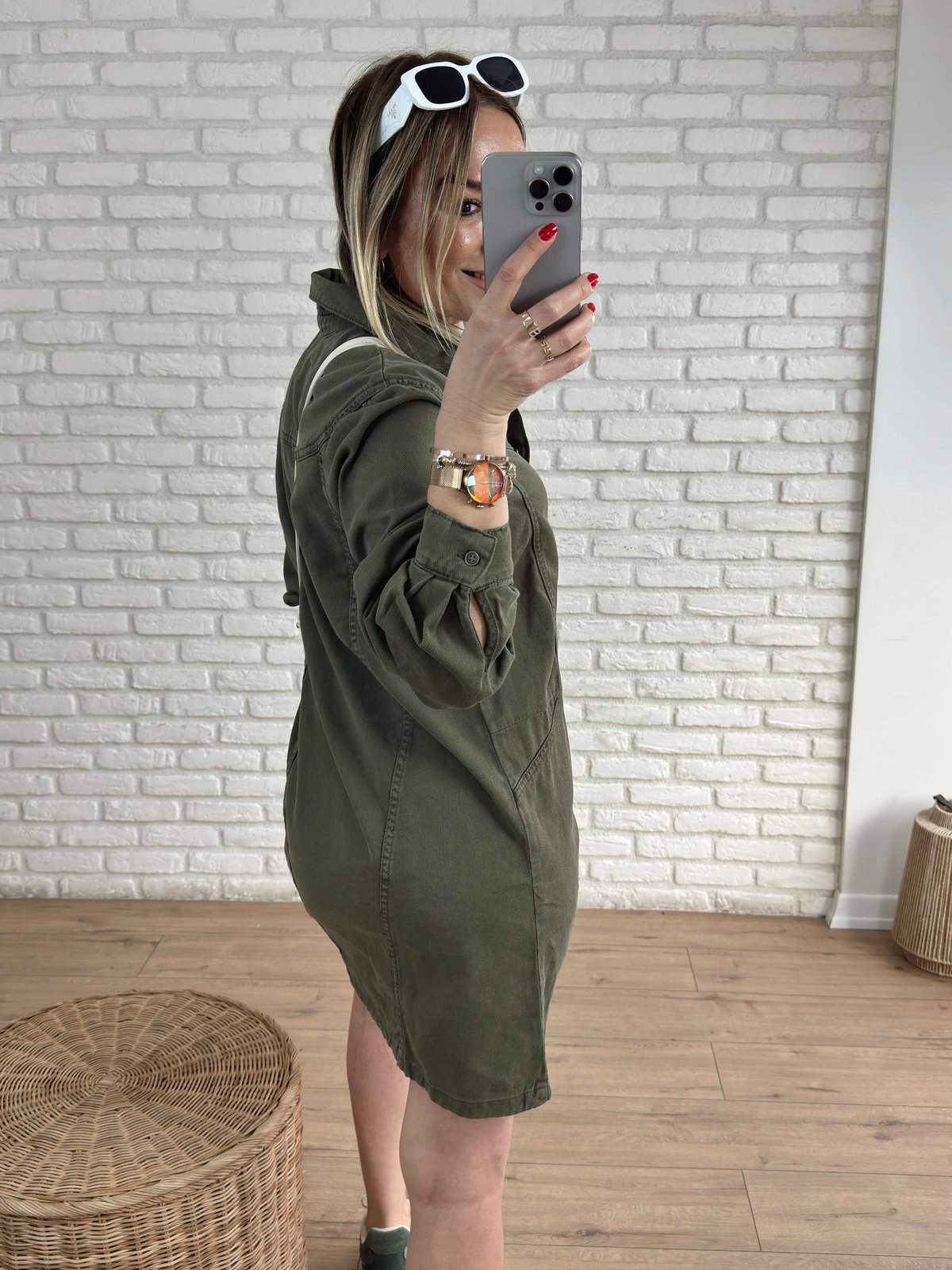 Ceket Jean Elbise HAKİ
