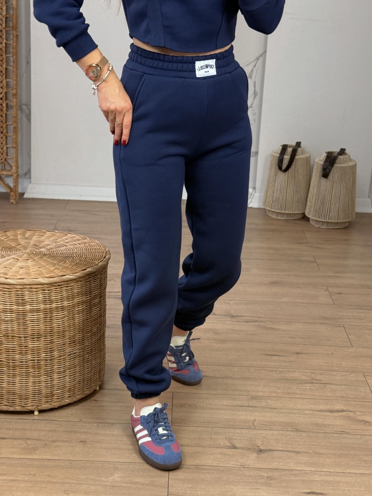 Crop Eşofman İkili Takım LACİVERT