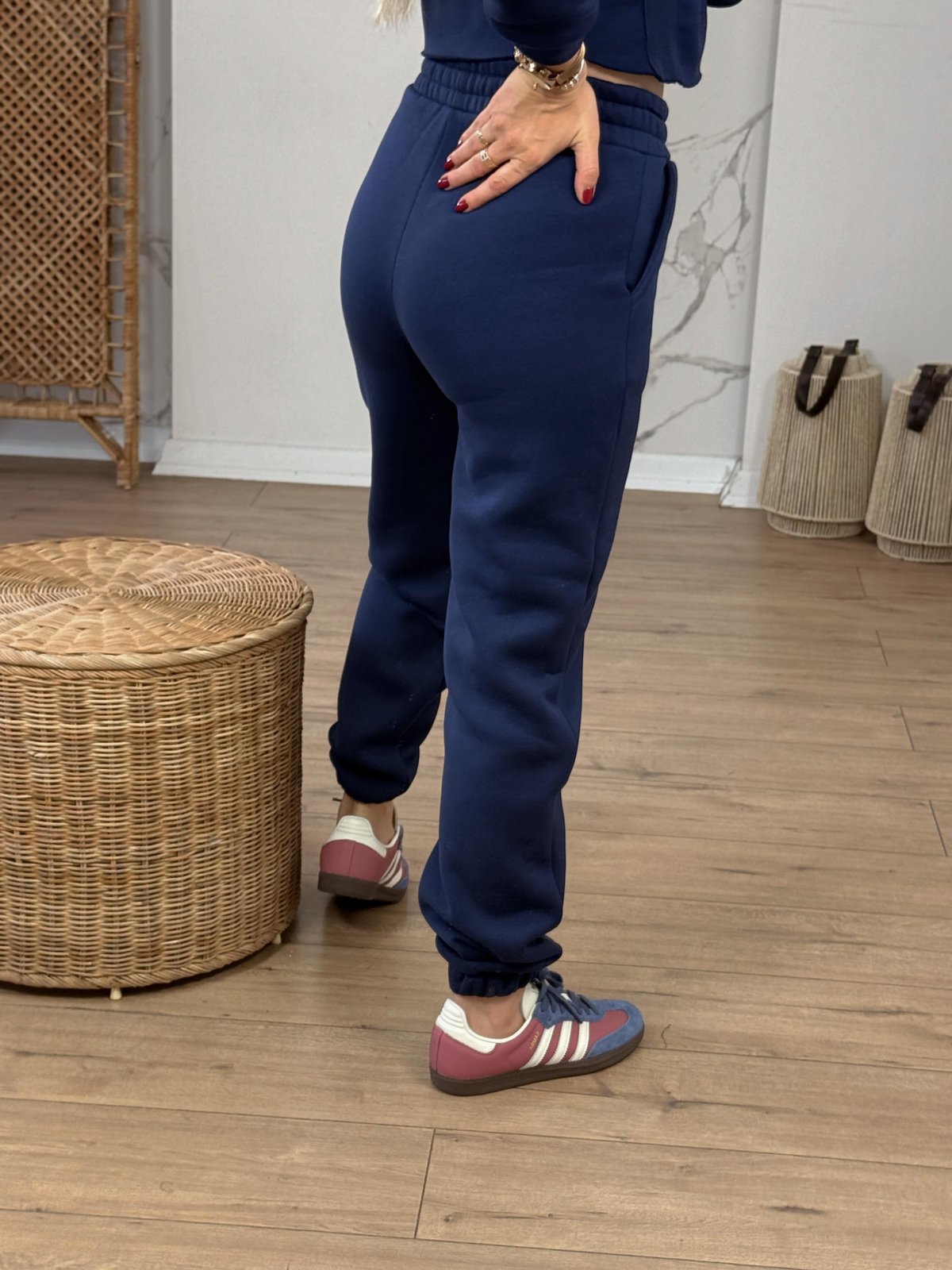 Crop Eşofman İkili Takım LACİVERT
