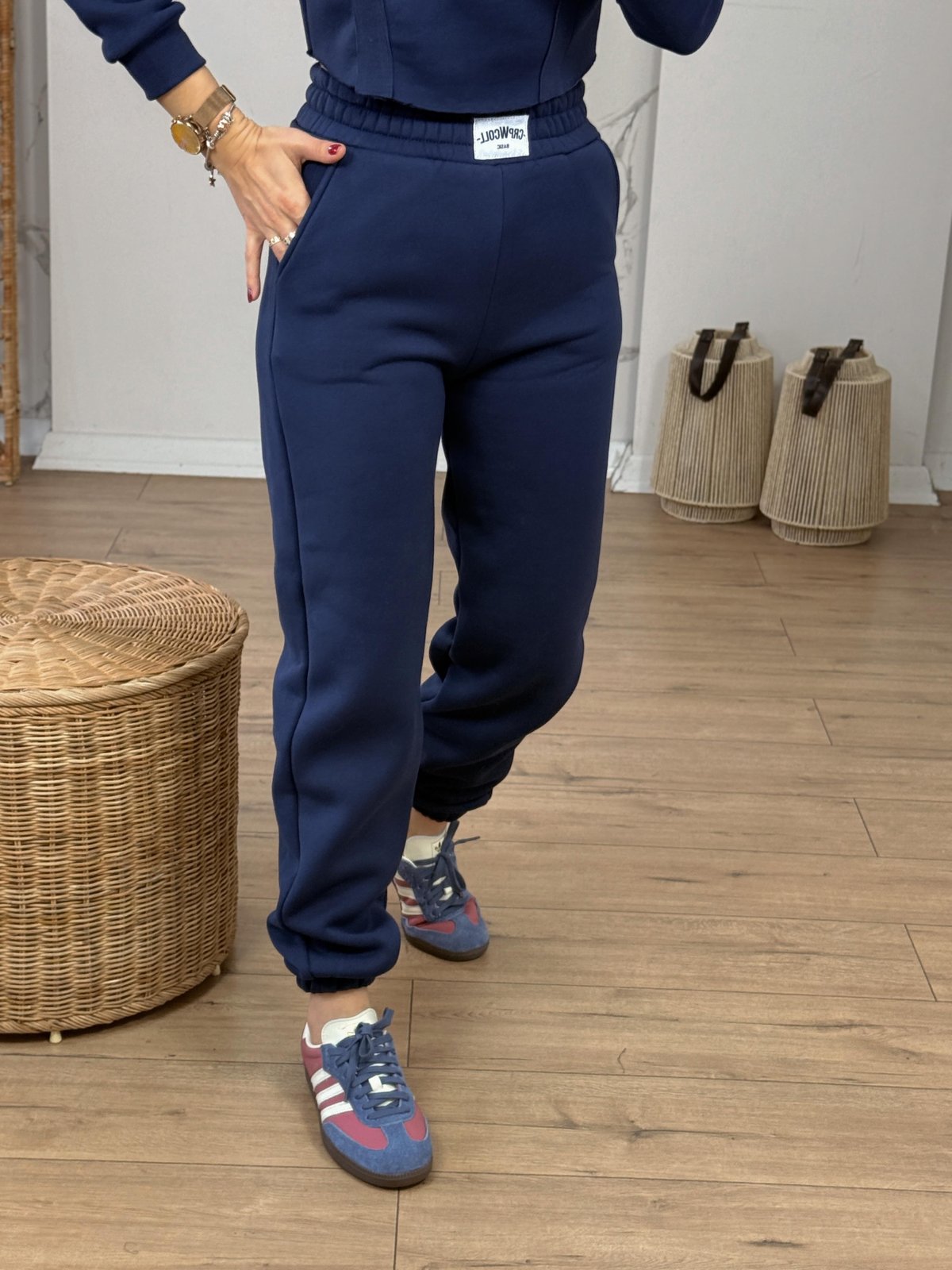 Crop Eşofman İkili Takım LACİVERT