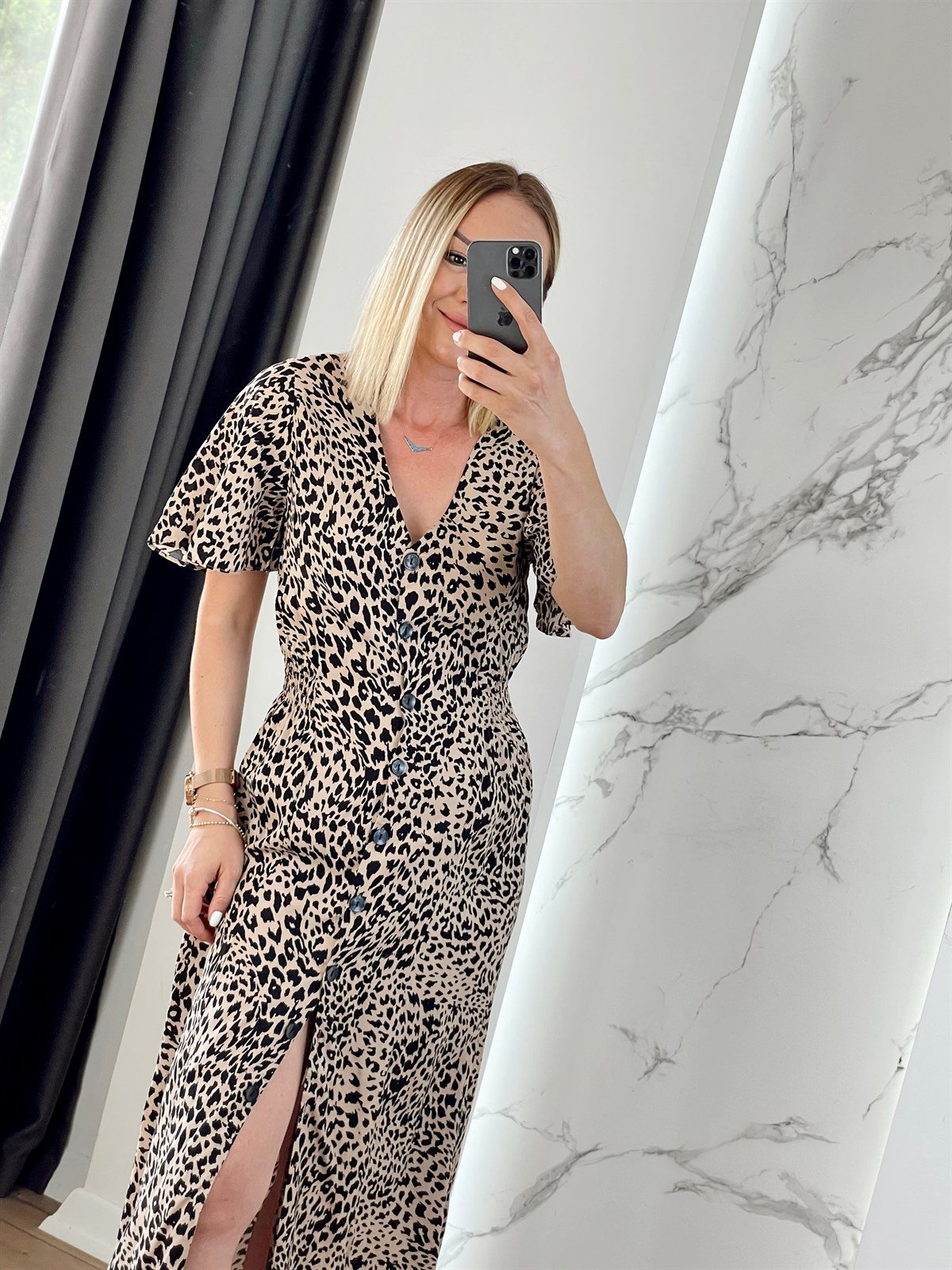 Leopar Desen Elbise