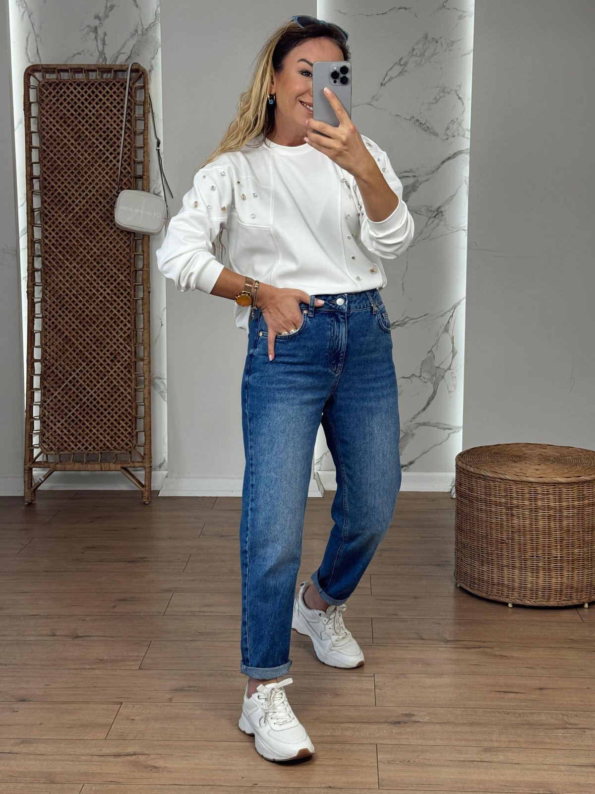 Mom Fit Jean MAVİ