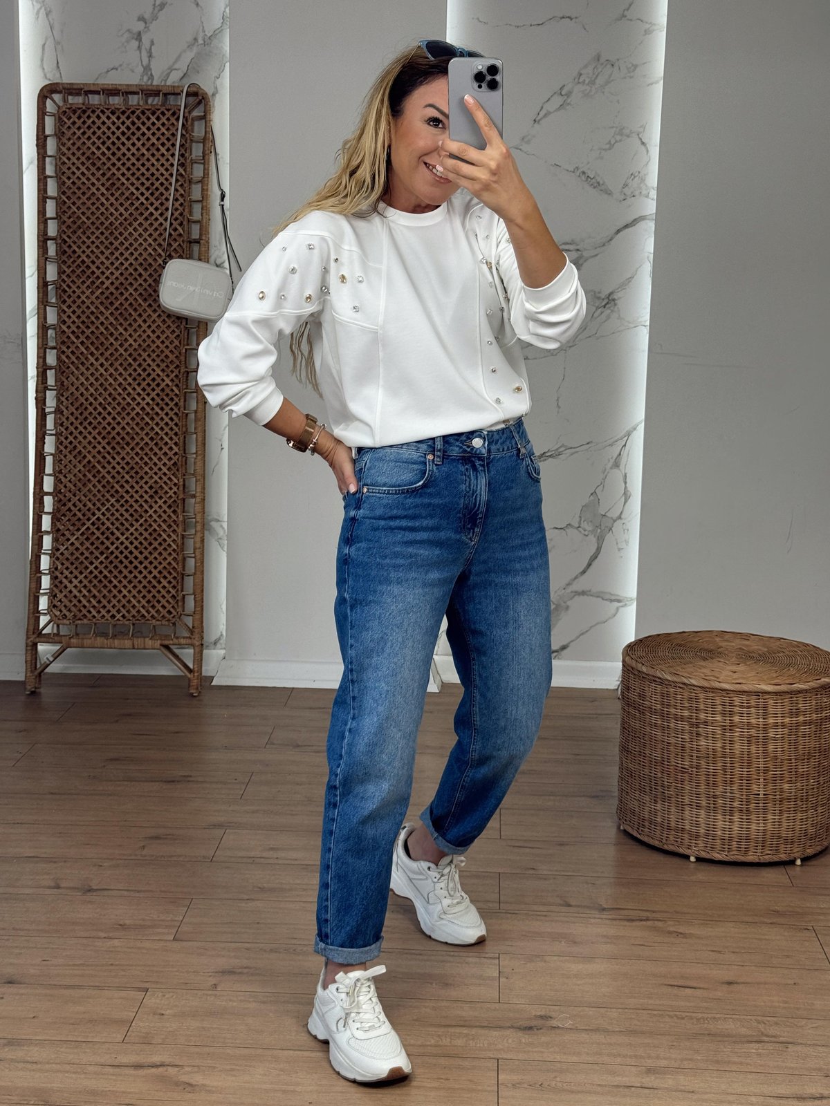 Mom Fit Jean MAVİ