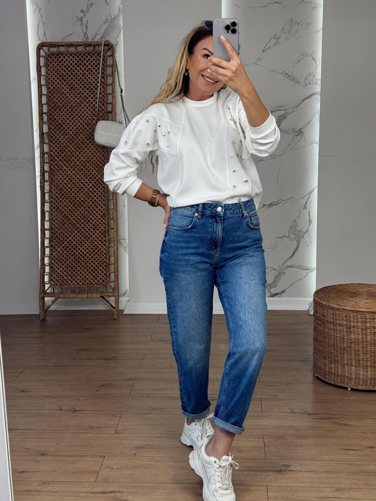 Mom Fit Jean MAVİ