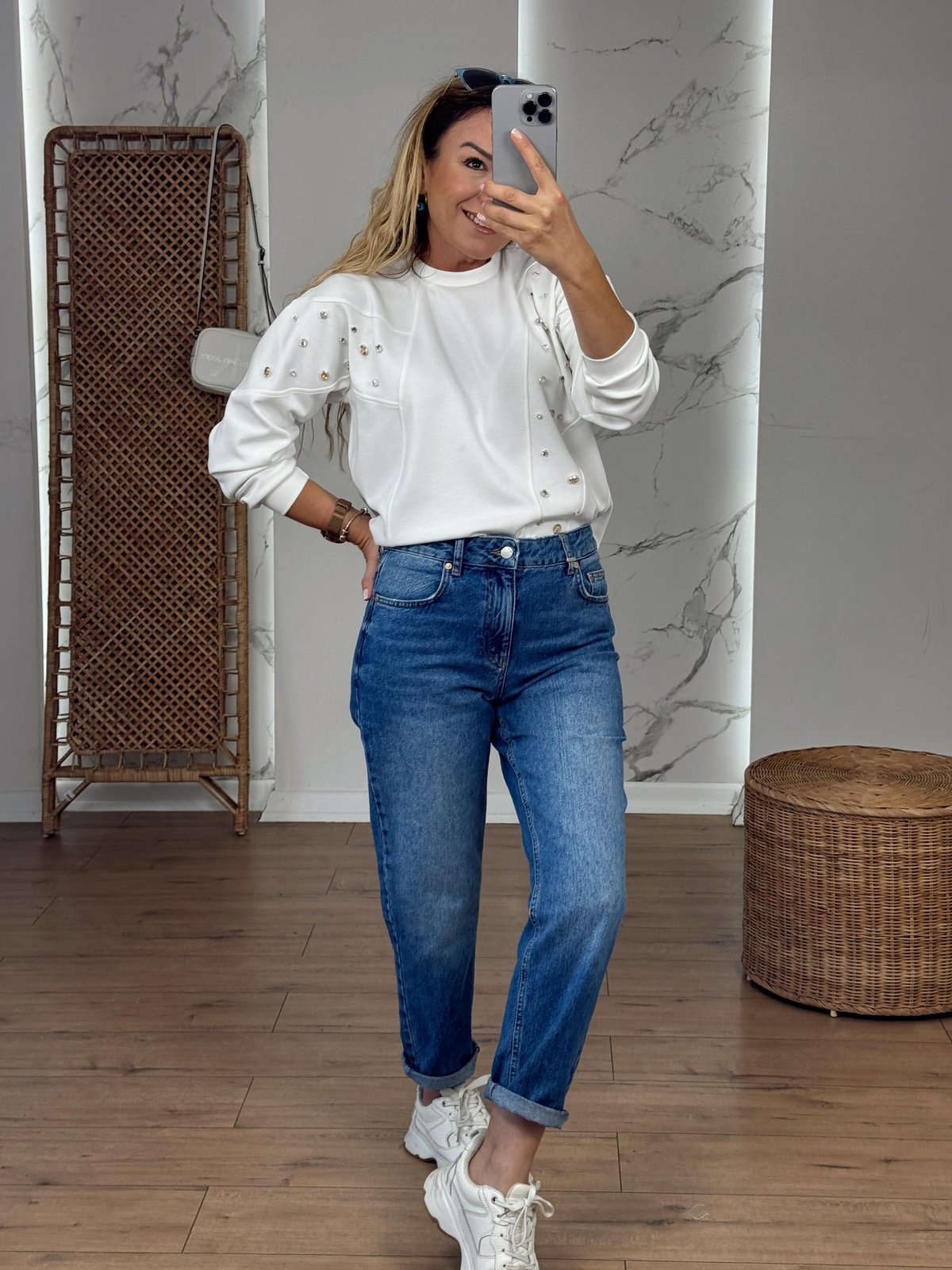 Mom Fit Jean MAVİ
