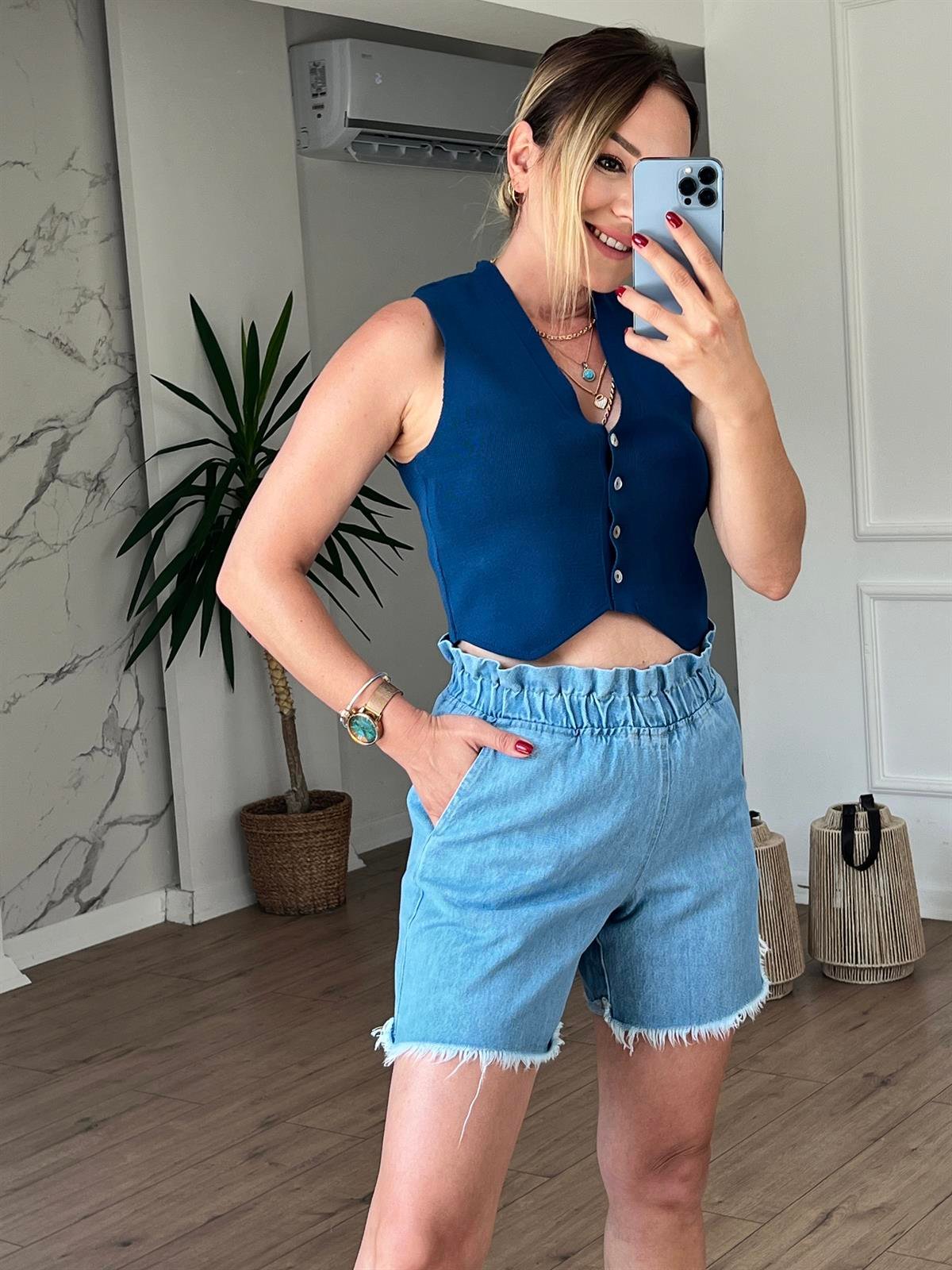 Triko Yelek LACİVERT
