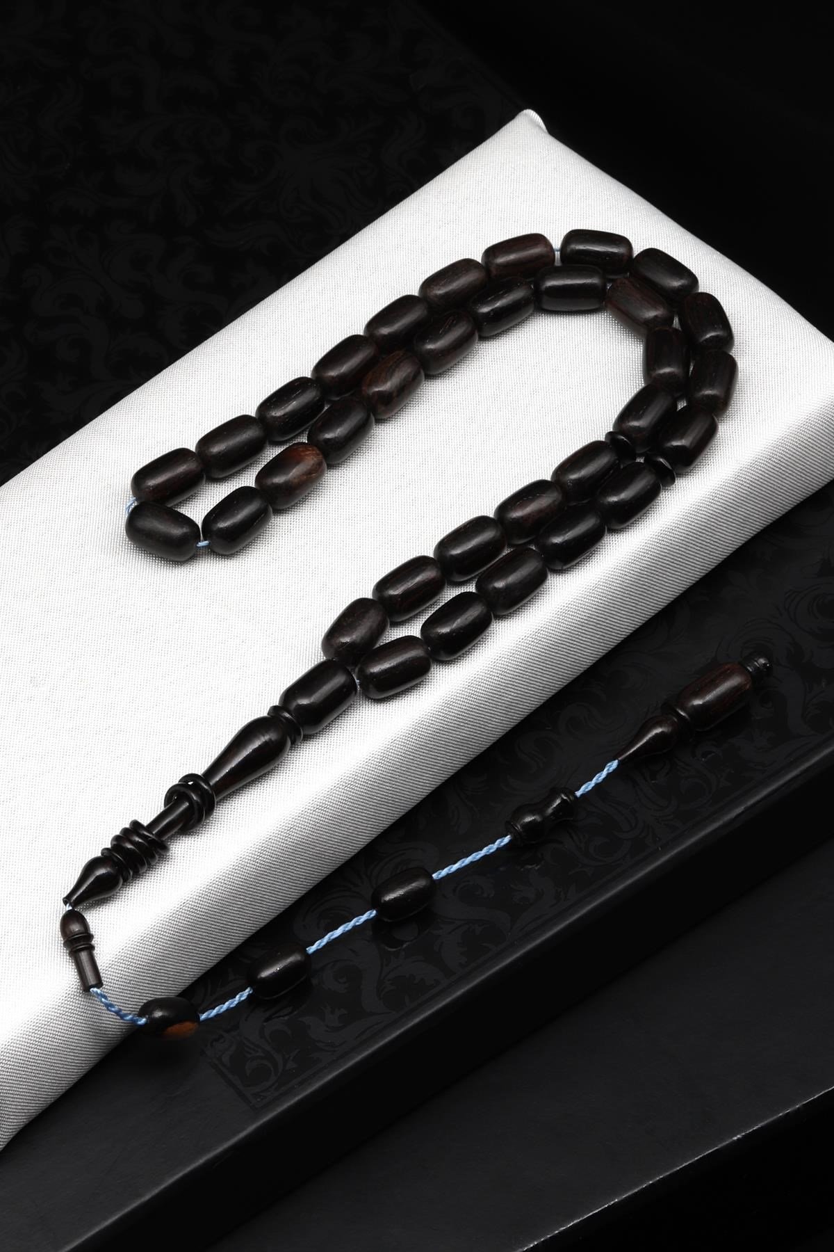 Abanoz Ağacı Tesbih 7 x 11 mm Kapsül Kesim