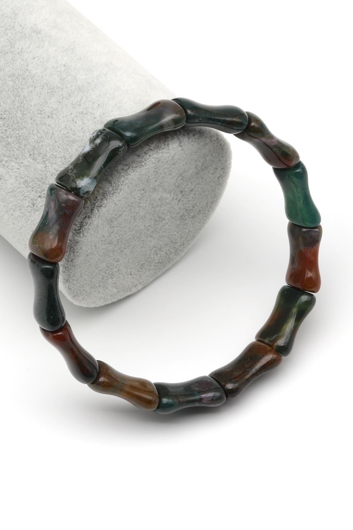 Akik Doğal Taş Bileklik 10 x 16 mm Özel Kesim